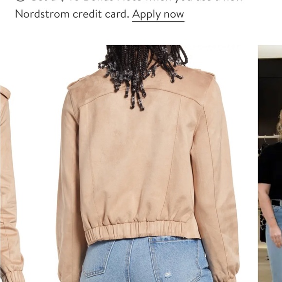 Blank NYC faux suede bomber jacket - Picture 2 of 6